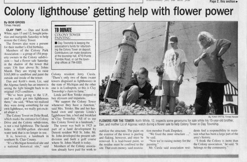 Colony Tower - May 24 1998 Restoration (newer photo)